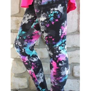 Splatter  Watercolor Color Leggings